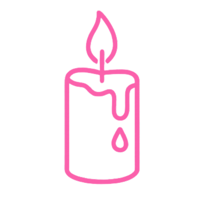 ícono vela lilicandle rosa